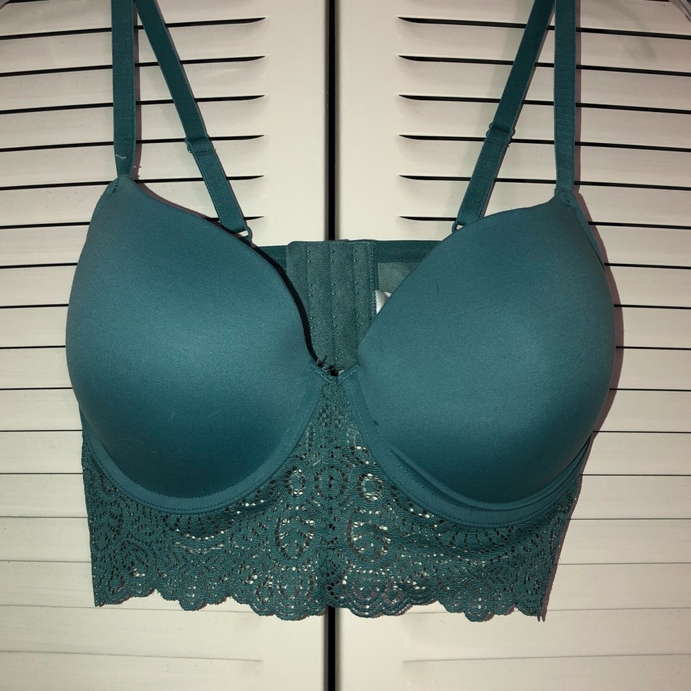 Lace Size 36D Teal Bra